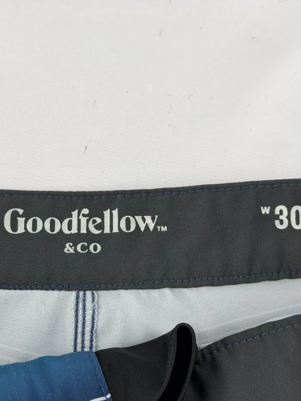 Goodfellow & Co Blue Ombre Striped Board Shorts Mens Size 30 Swim Trunks